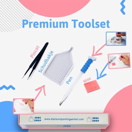 SEOS Shop ® Diamond Painting Volwassenen - Diamond Painting Kinderen - Diamond Painting Pakket Volledig - Vlinder - 50x30 cm