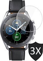 Samsung Watch 3 45mm Screenprotector - Samsung Galaxy Watch 3 45mm Screenprotector - Screen Protector Glas - 3 Stuks