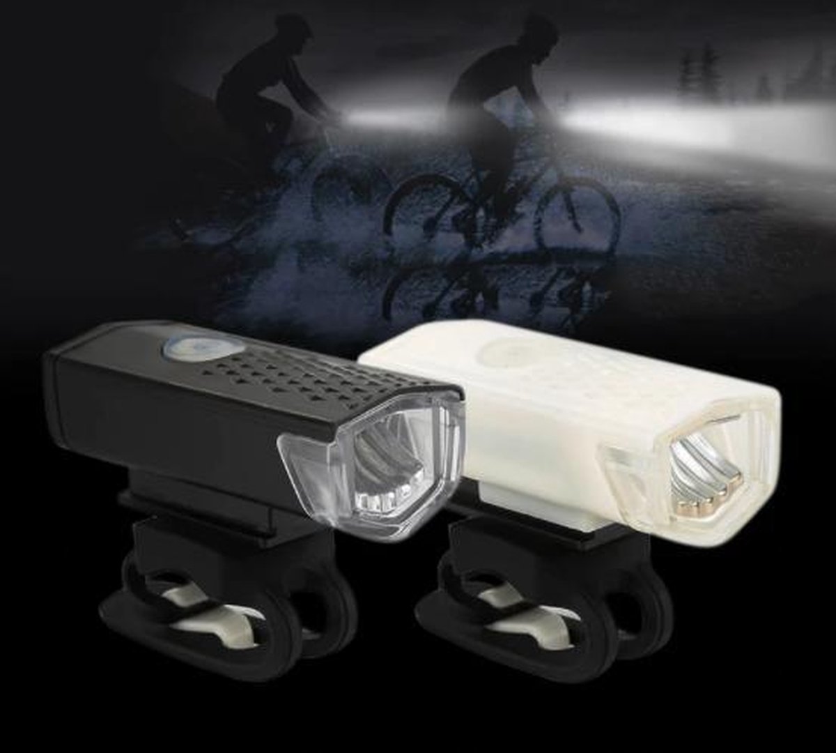 Kort geleden aankleden vloeistof Waterdichte oplaadbare fietslamp - 300 lumen - Superfelle fietsverlichting  met... | bol.com