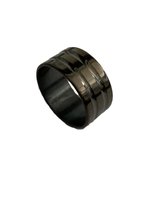 Petra's Sieradenwereld - RVS ring blauwgrijs maat 17 (108)