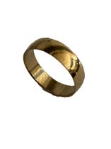 Petra's Sieradenwereld - RVS ring goudkleurig egaal maat 17 (110)