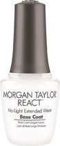 Morgan Taylor React No-Light Extended Wear Base Coat Nagellak Manicure 15ml
