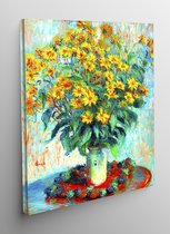 Canvas Jeruzalem artisjok bloemen - Claude Monet - 50x70cm