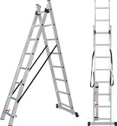 ALDORR Home 2-delige Reformladder 2x8 - Hoogte 3,60 meter