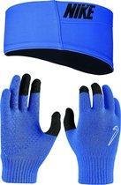 NIKE KIDS HYPERSTORM HEADBAND AND GLOVES SET - Ear warmers - blauw - Maat L/XL