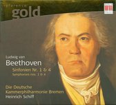 Dkp, Schiff, Heinrich - Beethoven: Sinfonien Nr.1&4 (CD)