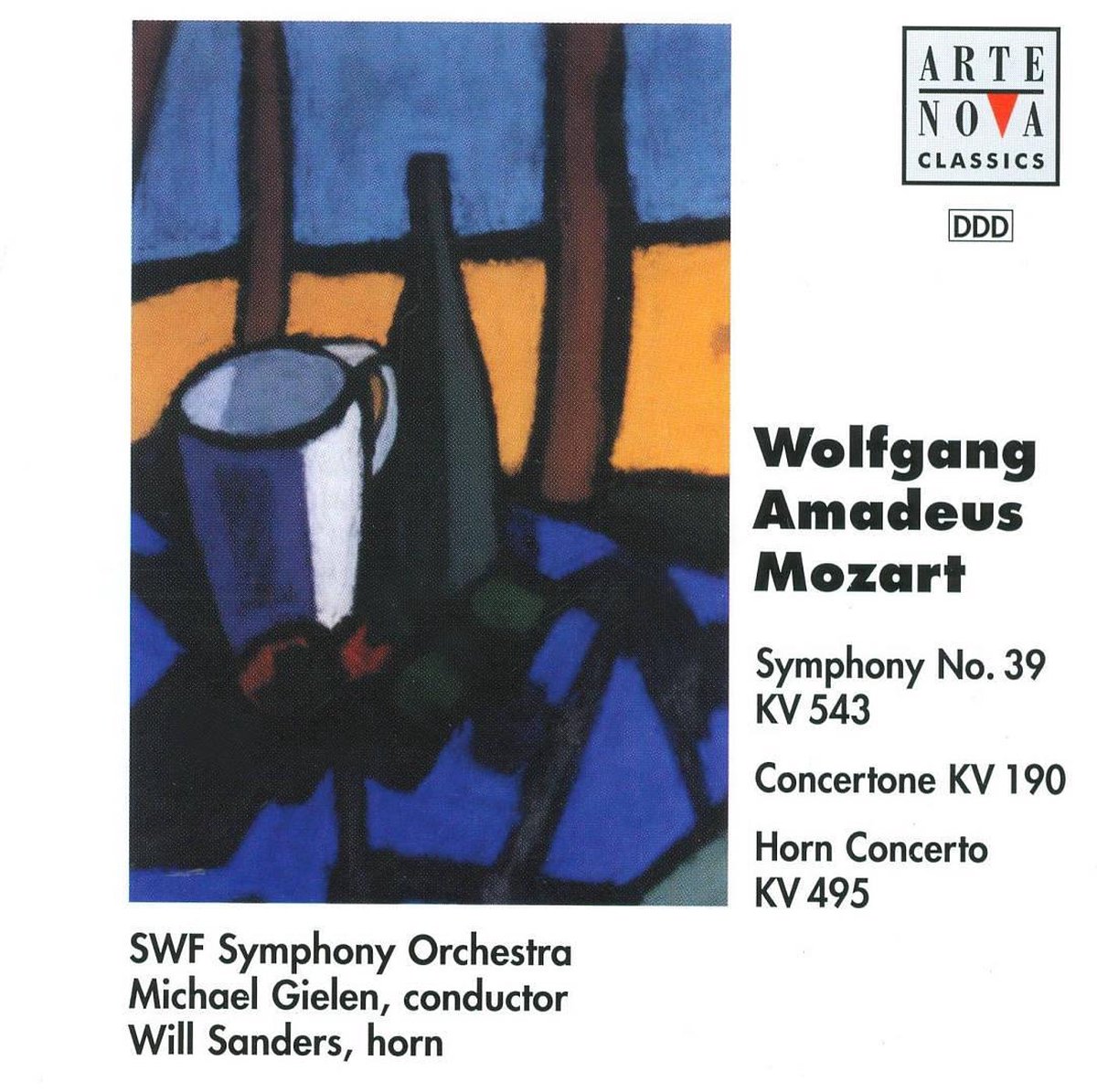Mozart: Symphony 39, Concertone, Horn Concerto K 495 / SWF SO