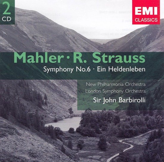 Mahler R. Strauss Symfonie Nr. 6 Ein Heldenleben met Sir John Barbirolli, New Philharmonia Orchestra, London Symphony Orchestra.