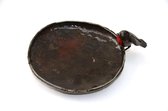 voederschaal - vogel voederschaal - roodborst - metal art - fairtrade uit Zimbabwe