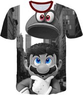 Mario t-shirt - Mario vliegende hoed - 116 - kinderen - kleding - mode - Mario - korte mouw