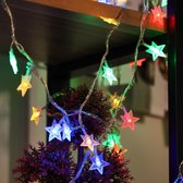 Kerstverlichting Binnen Kerstversiering Buiten Gekleurd - Kerstlampjes - Kerstlichtjes - Kerstdecoratie - 5M - Sterren