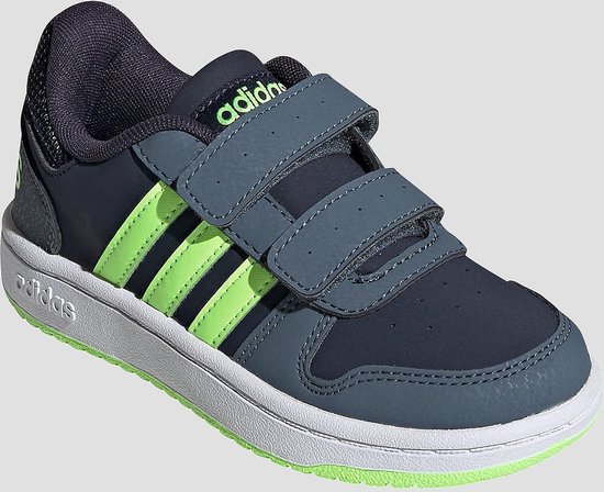 Adidas Hoops 2.0 Cmf Sneakers Blauw/Groen Kinderen | bol.com