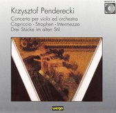 Penderecki: Concerto for Viola etc / Zimmermann, Duczmal et al