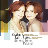 Brahms: Sonata for 2 Pianos; Waltzes; Hungarian Dances; Saint-Saëns: Variations on a Theme of Beethoven