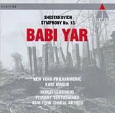 Shostakovich: Symphony no 13 "Babi Yar" / Masur, New York PO