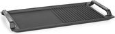 Klarstein Delicatessa Grill Pan grillplaat - inductiekookplaat accessoire - weedelig oppervlak met ribbels en braadplaat - zwart