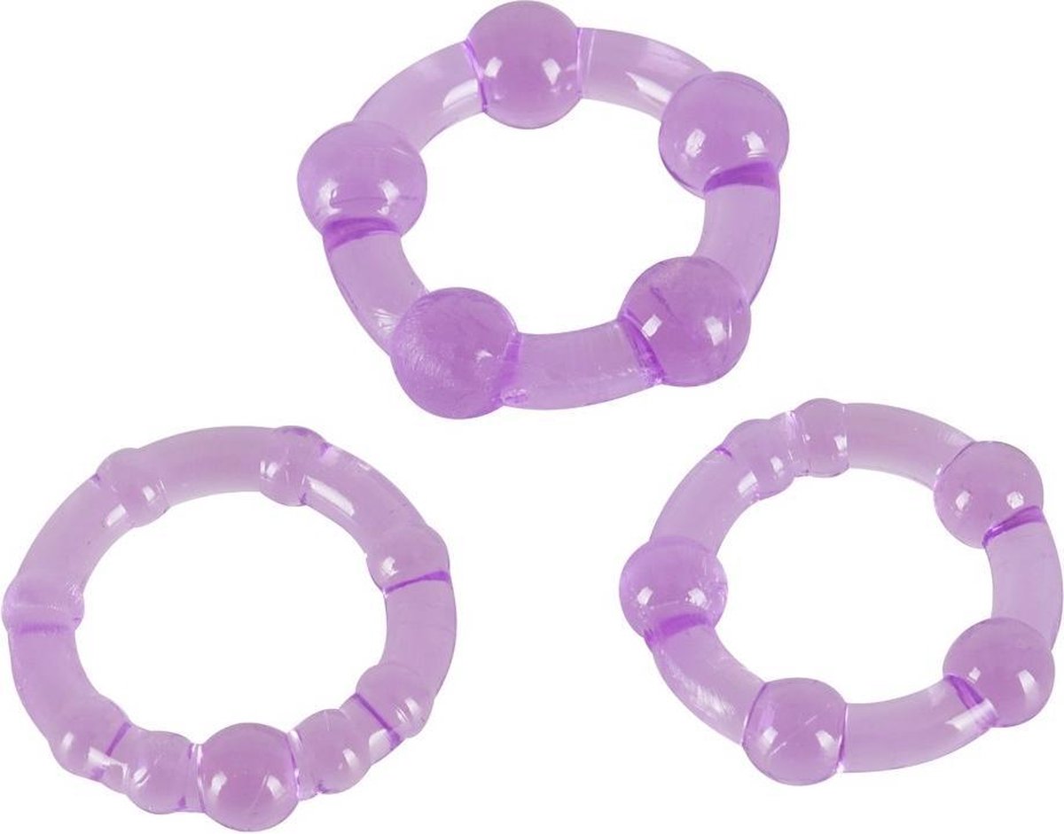 Goedkoopste cockring Set Get Hard - Paars - cockring