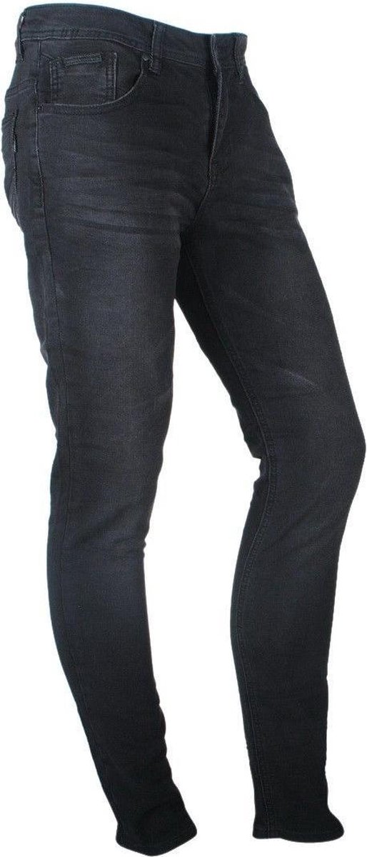 Deeluxe - Heren Jeans - Slim Fit - Jog Jeans - Steeve - Lengtemaat 32 - Black Used