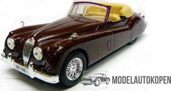 Miniature Quiralu Eligor Jaguar XK 140 Drivers France - 1/43 Bleu - Collection 23 Ex
