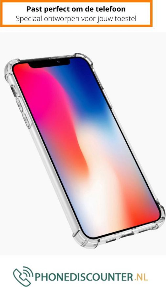 Fooniq Anti Shock Siliconen Hoesje Transparant - Geschikt Voor Apple iPhone XS/X/11 Pro