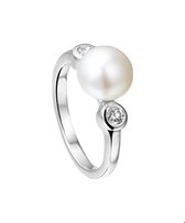 The Jewelry Collection Ring Parel En Zirkonia - Zilver