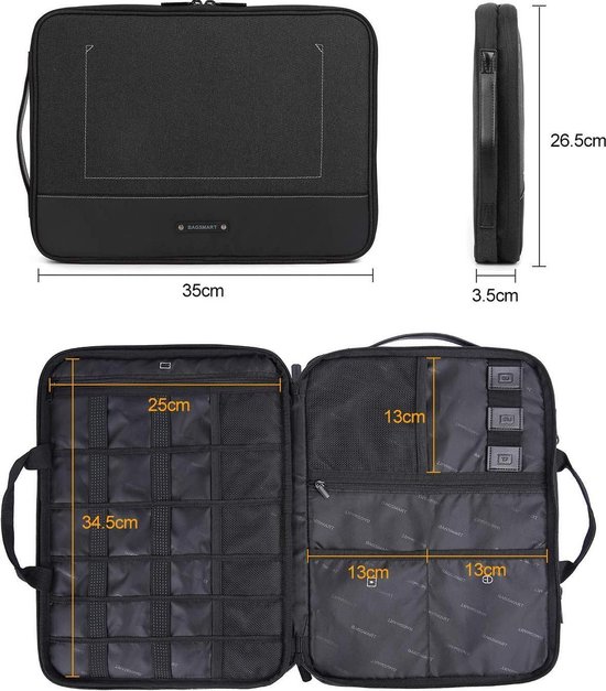 Elektronica & accessoires Tassen voor elektronica Laptoptassen Macbook Air Tas Grijze Tas 42 x 26 cm. Tas met Rits Geborduurde Zwaan Tas Vilten Tas Laptop Tas 
