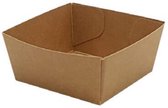 Snackbakje/ frietbakje A2, Kraft, ongecoat, verpakt per 100 stuks
