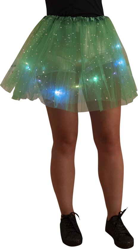 Tutu, jupon adulte avec lumières colorées, vert