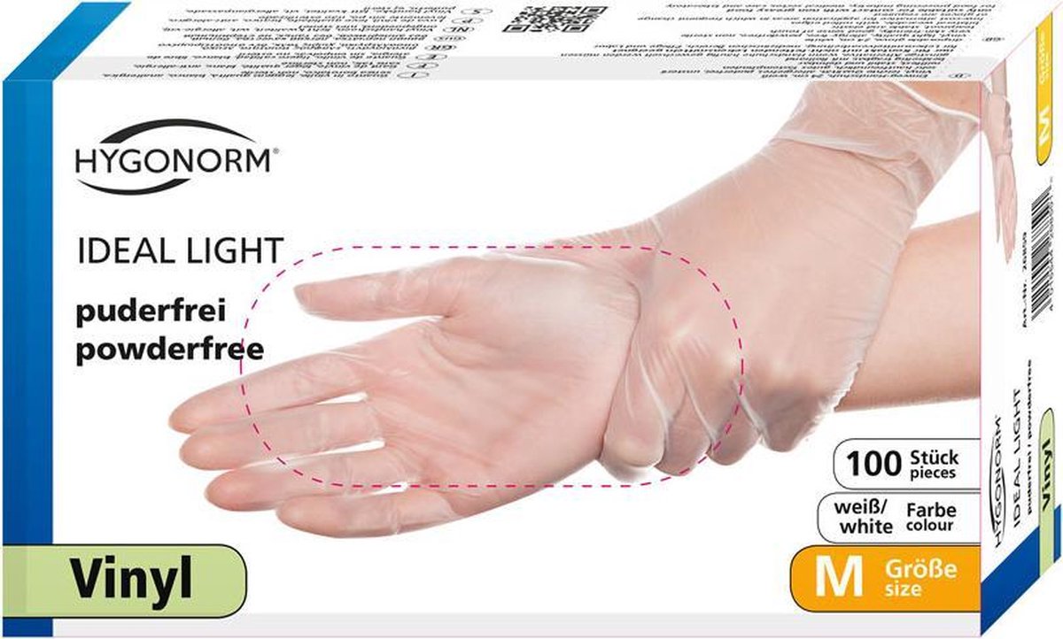Goedkoopste Hygonorm wegwerp handschoenen vinyl poedervrij maat S 100 stuks