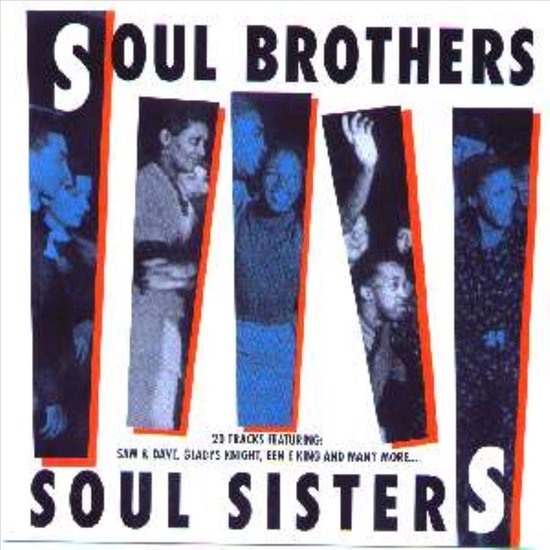 Albumhoes met de tekst 'Soul Brothers Soul Sisters' en afbeeldingen van artiesten.