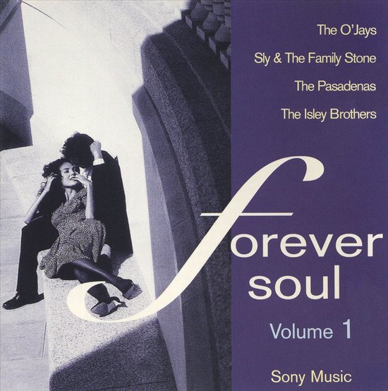 Albumhoes met de tekst 'Forever Soul Volume 1'. Twee mensen liggen op een stenen bankje.
