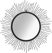 Wandspiegel 80 cm (incl LW 3d klok) - spiegel