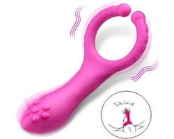 Multifunctionele  Vibrator- waterdichte dildo voor Koppels en Stellen- Masturbator - Roze