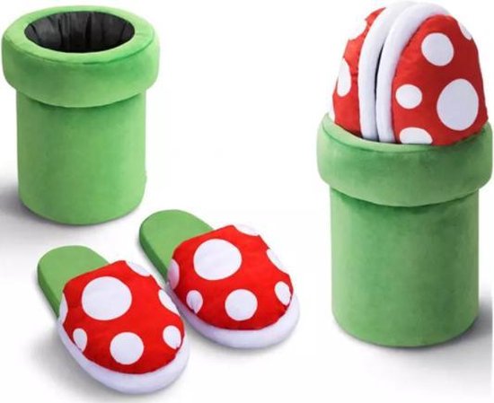 Chaussons Mario Pipe Mario - Chaussons - Hiver - Pieds chauds - Rangement