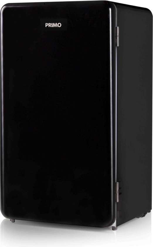 Koelkast: PRIMO PR109RKZ Koelkast tafelmodel – 93 liter inhoud – Zwart – Koelkast tafelmodel vrijstaand – Retro koelkast, van het merk PRIMO