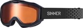 SINNER Lakeridge Skibril Unisex - Zwart - Oranje Lens