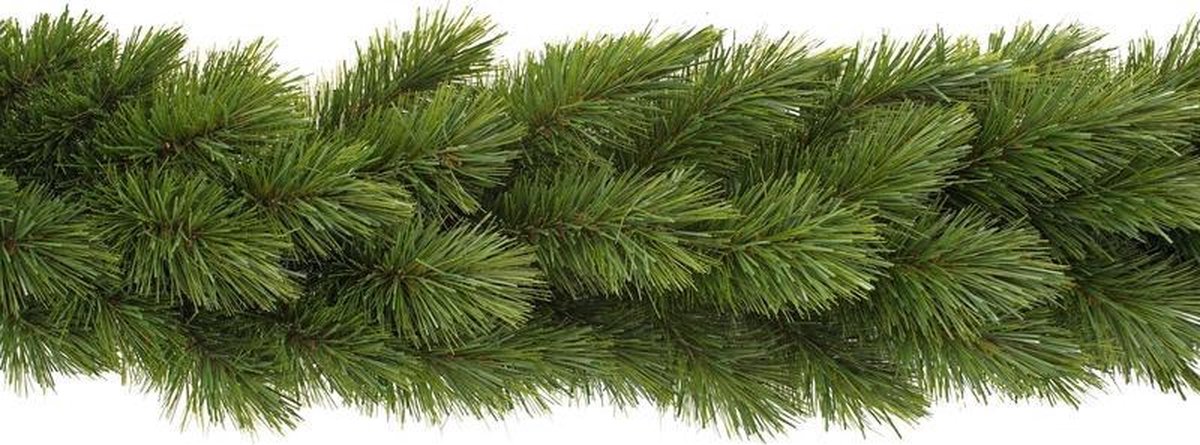 2x stuks groene dennenslingers/dennen guirlandes 180 cm - Kerstversiering/kerstdecoratie dennetakken kerstslingers