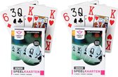 5x Seniors cartes à jouer au poker en plastique / pont / jeu de cartes avec un grand nombre / lettres - Idéal pour les personnes âgées / malvoyants - Jeux de cartes - Cartes à jouer - Intimidation/ poker