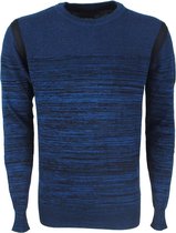 Twinlife - Heren Design trui - Gestreept - Navy