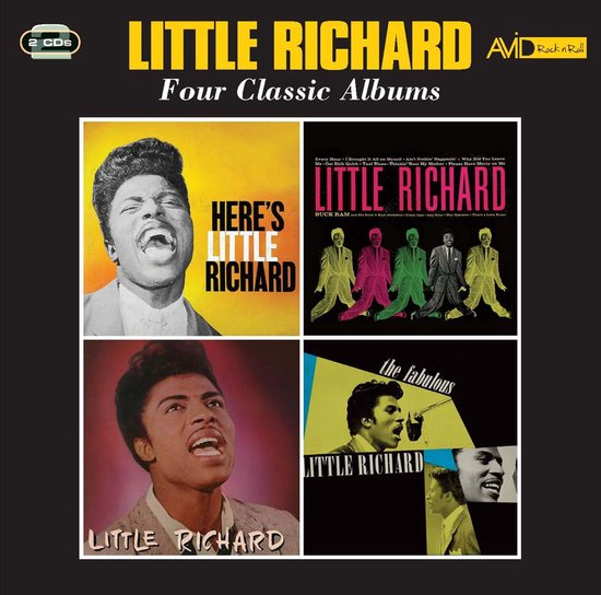 Four Classic Albums van Little Richard op 2 CD's. Vier albumhoezen met foto's van Little Richard.