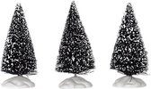Lemax - Bristle Tree- Set Of 3- Mini - Kersthuisjes & Kerstdorpen