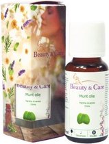 Beauty & Care - Munt olie - 20 ml - etherische olie - Natuurlijk - geschikt voor Aroma diffuser