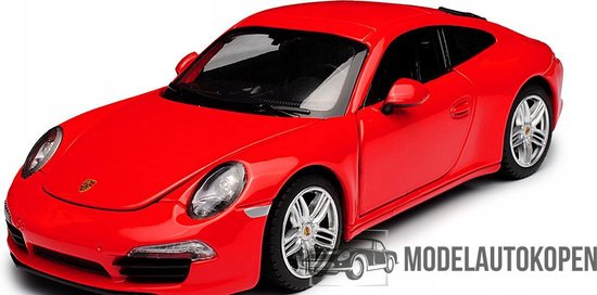 Trots Miles ik ben gelukkig Porsche 911 Carrera S (Rood) 1/24 Rastar - Modelauto - Schaalmodel - Model  auto -... | bol.com