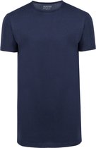 Slater - 2-pack T-shirt Basic Extra Lang O-neck Navy - Maat 4XL - Regular-fit