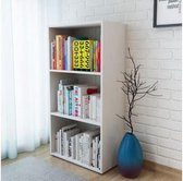 Boekenplank 60x31x116,5 cm spaanplaat wit (incl. vloerviltjes)