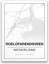 Poster/plattegrond ROELOFARENDSVEEN - A4