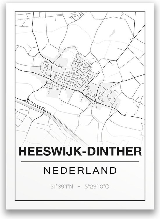 Poster/plattegrond HEESWIJK - A4