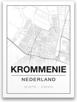 Poster/plattegrond KROMMENIE - A4