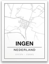 Poster/plattegrond INGEN - A4