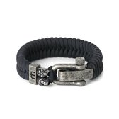 Musthef Dusty Antraciet Skull mannen armband